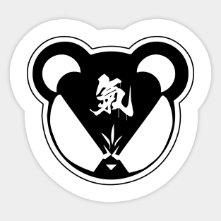 Black Panda Sticker